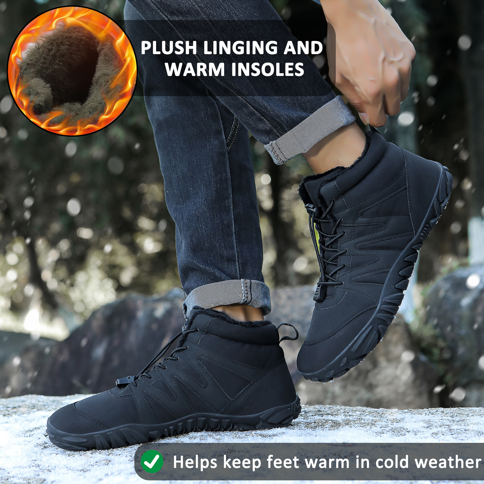 Waterproof Winter Barefoot Shoes for Unisex – Comfort & Natural Movement 3