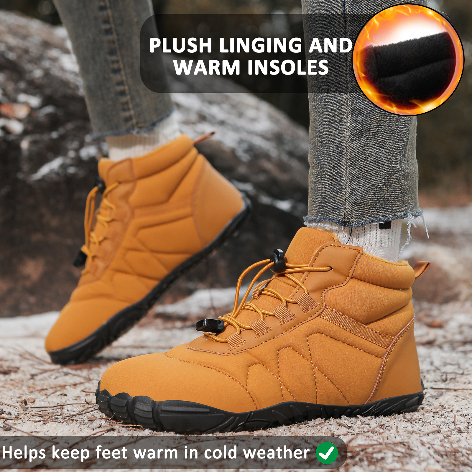 Waterproof Winter Boots for Unisex – Comfortable & Non-Slip Design 2