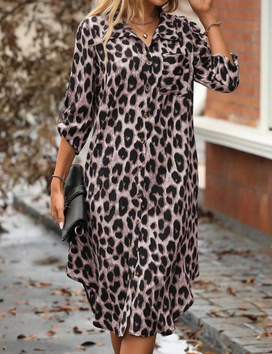 MILA | Robe d'été à imprimé léopard