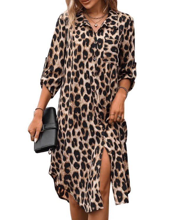 MILA | Robe d'été à imprimé léopard