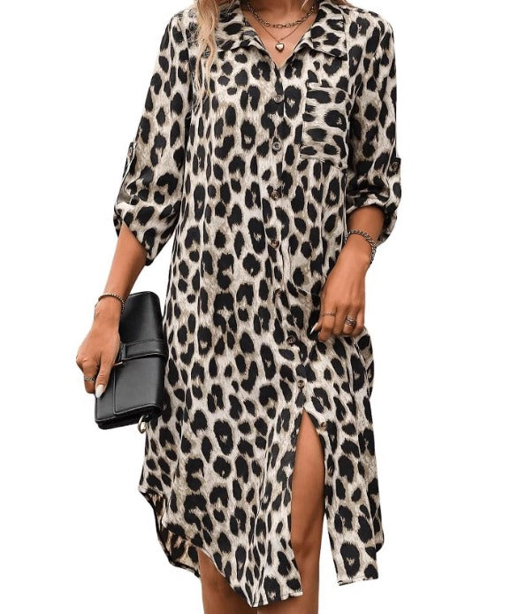 MILA | Robe d'été à imprimé léopard