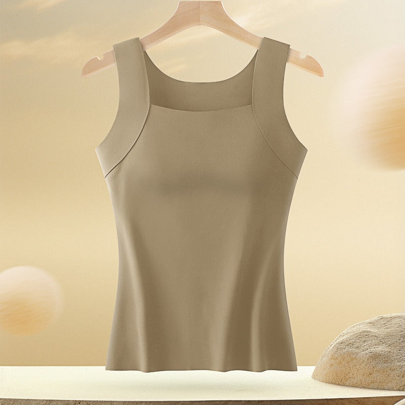 Breathable Tank Top with Integrated Bra for Women - Comfort & Style