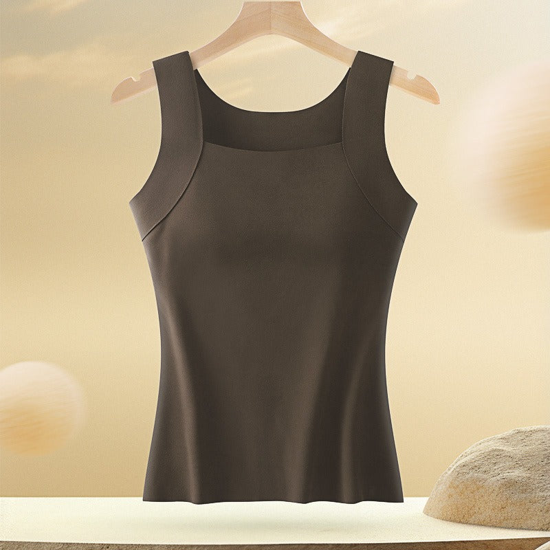 Breathable Tank Top with Integrated Bra for Women - Comfort & Style
