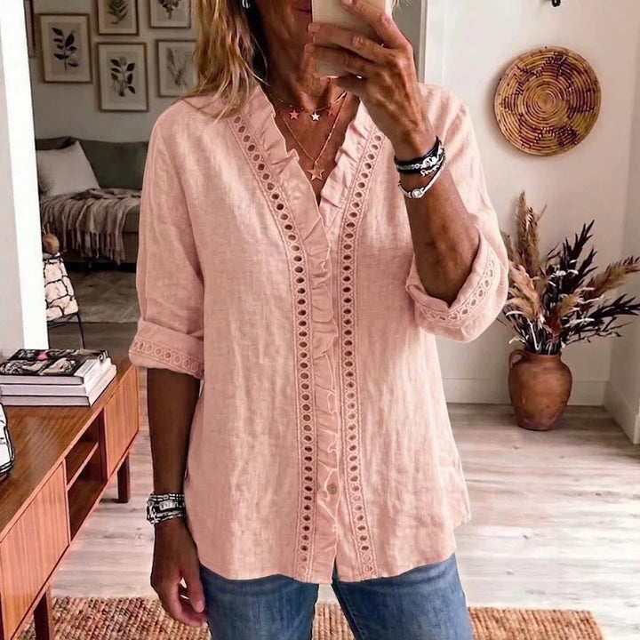 Teresa | Stylish blouse with delicate embroidery