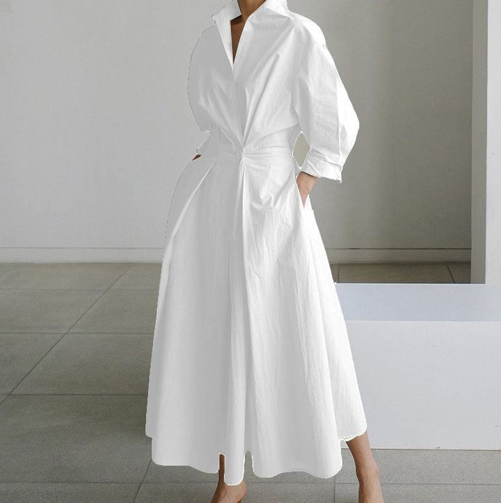Elegant Long Women's Dress - Timeless Summer Style for Effortless Chic and Versatile Looks