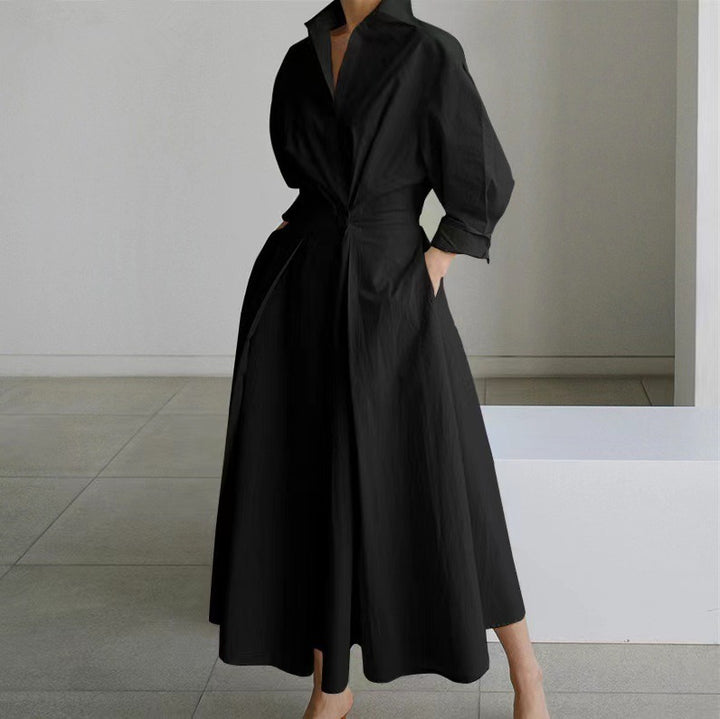 Elegant Long Women's Dress - Timeless Summer Style for Effortless Chic and Versatile Looks