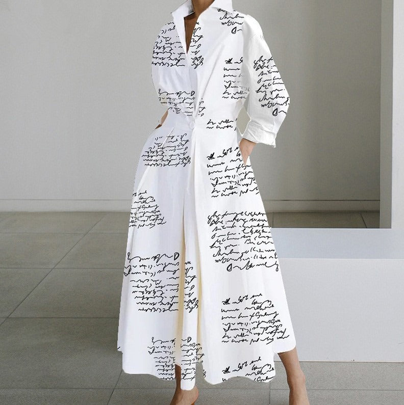 Elegant Long Women's Dress - Timeless Summer Style for Effortless Chic and Versatile Looks