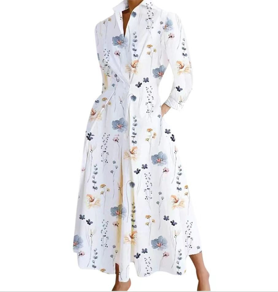 Elegant Long Women's Dress - Timeless Summer Style for Effortless Chic and Versatile Looks