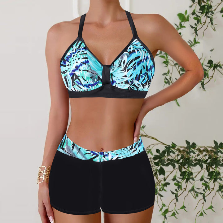 Bikini côtelé taille haute pour femmes - Ensembles de maillots de bain élégants pour la plage et la piscine en été