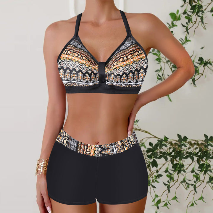 Bikini côtelé taille haute pour femmes - Ensembles de maillots de bain élégants pour la plage et la piscine en été
