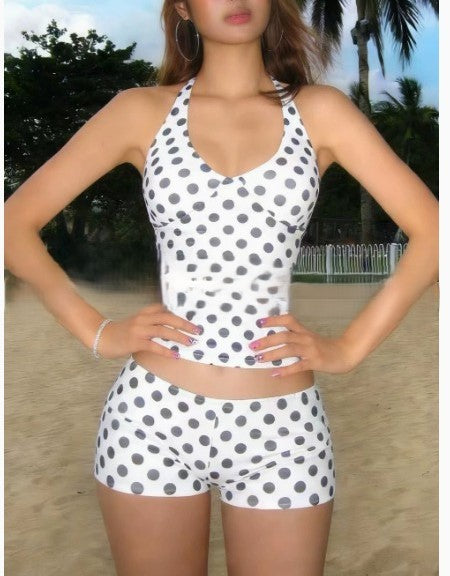 Ensemble tankini pour femmes - Maillot stylé avec débardeur et short pour l'été