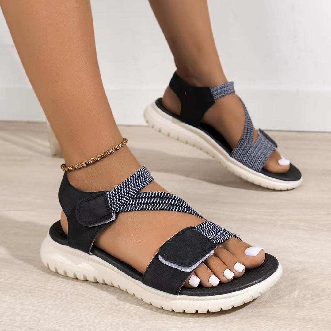 Sandales orthopédiques avec soutien de la voûte plantaire pour femmes - Chaussures d'été confortables pour toute la journée