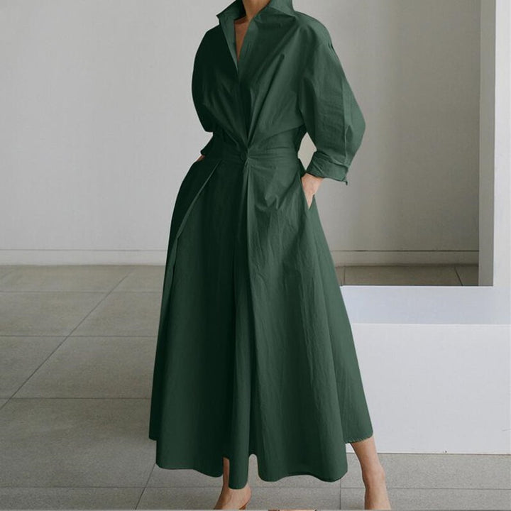 Elegant Long Women's Dress - Timeless Summer Style for Effortless Chic and Versatile Looks