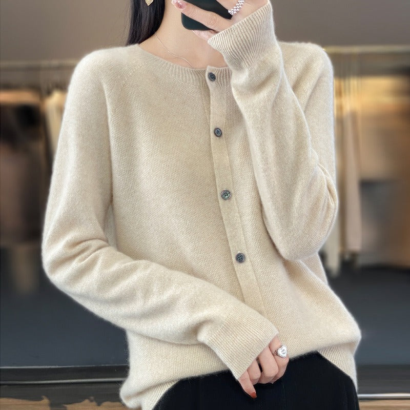 DANIELLE | Cardigan à col rond pour femmes