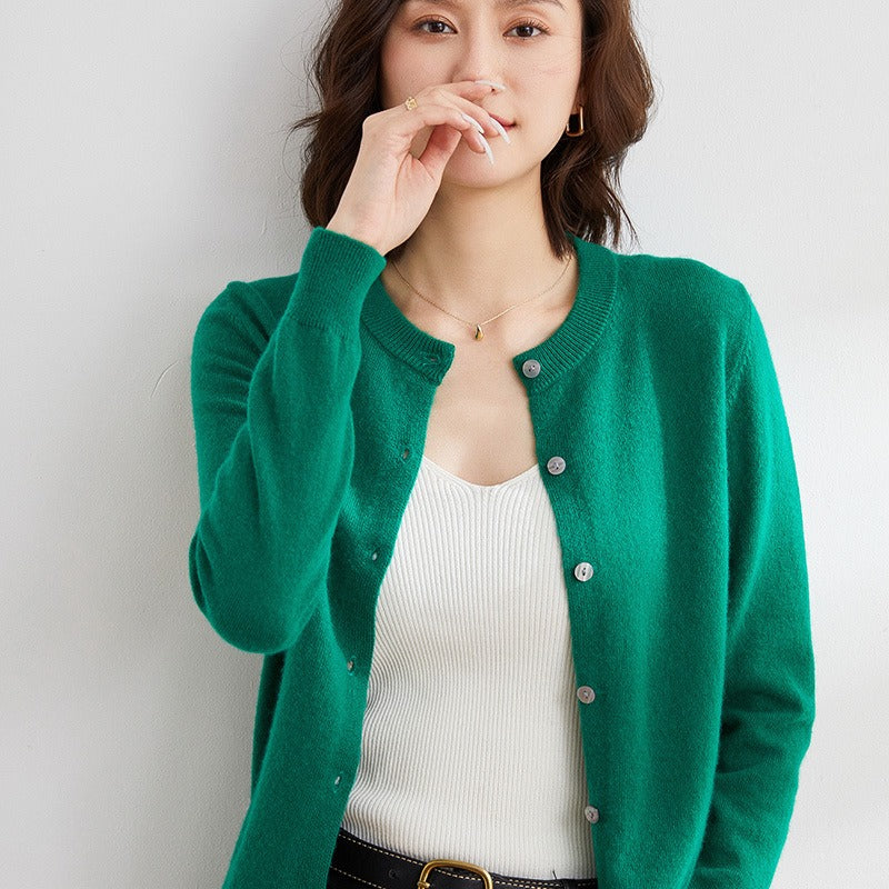 Ewa | Cardigan classique à col rond