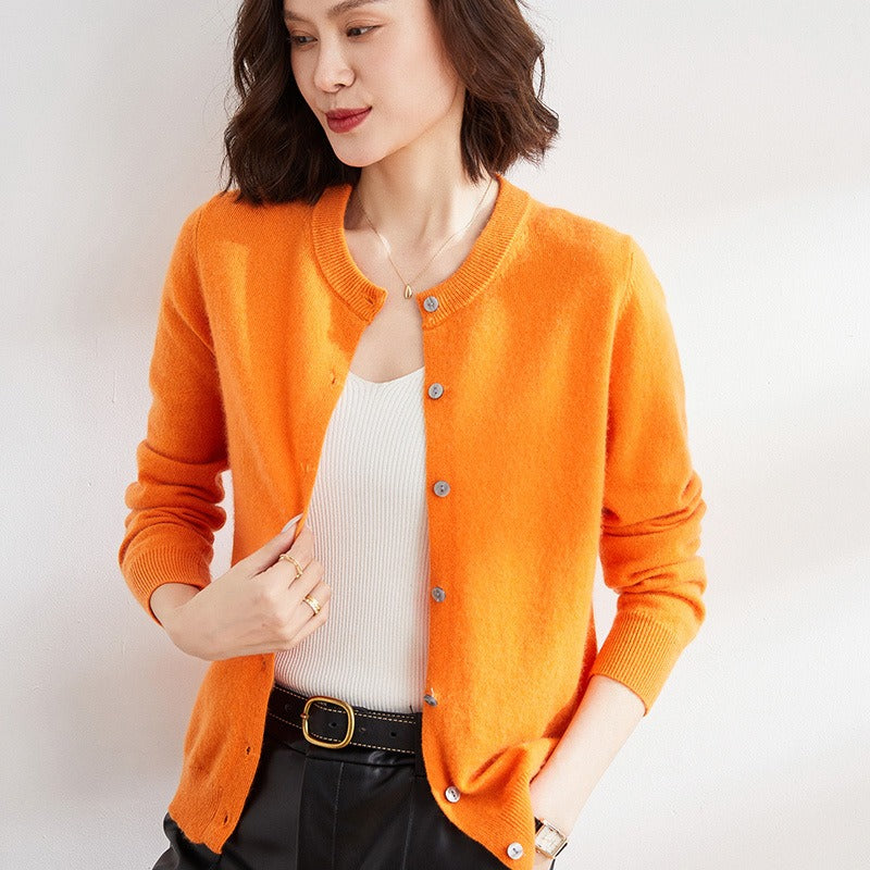 Ewa | Cardigan classique à col rond