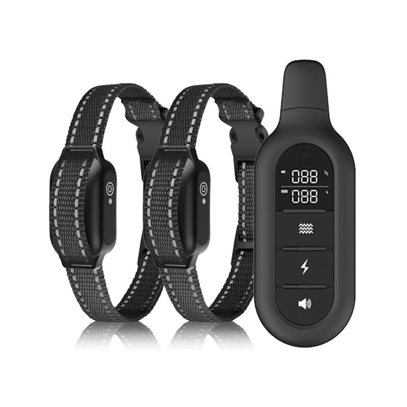 Collier de dressage électrique pour chien avec télécommande, étanche, 16 niveaux de choc réglables, portée de 1000 m, modes bip et vibration