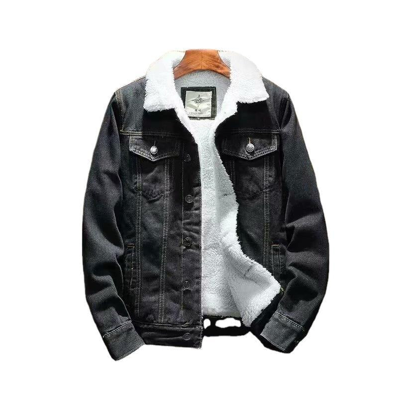 Women's Fleece Lined Thickened Denim Jacket