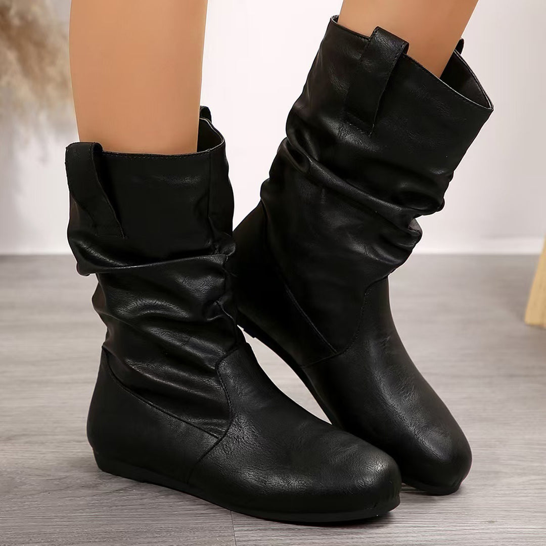 Women's flat slip-on ankle boots | Comfortable
