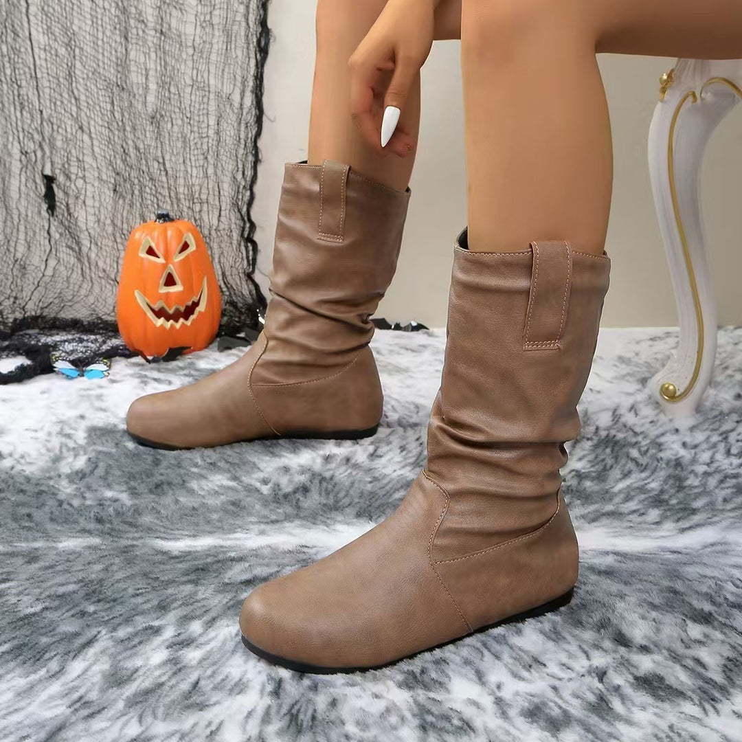 Women's flat slip-on ankle boots | Comfortable