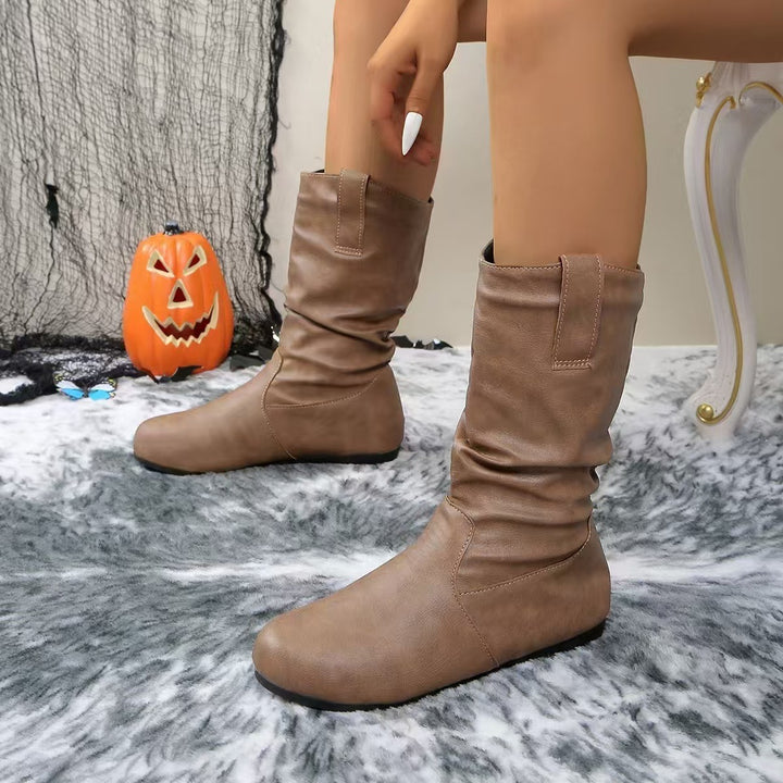 Women's flat slip-on ankle boots | Comfortable