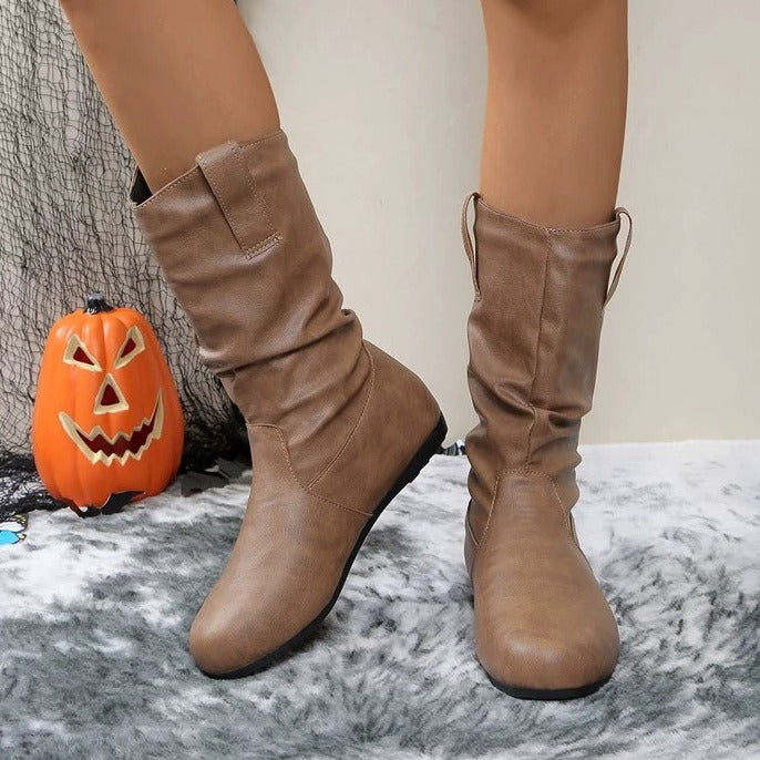 Women's flat slip-on ankle boots | Comfortable