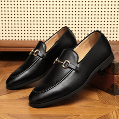 Men's Comfortable Slip-On Penny Loafers Flexible Material