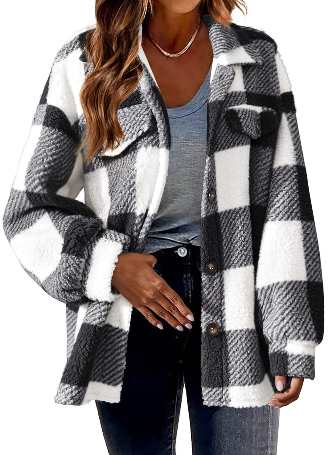 Millie | Stylish shirt jacket with a loose fit