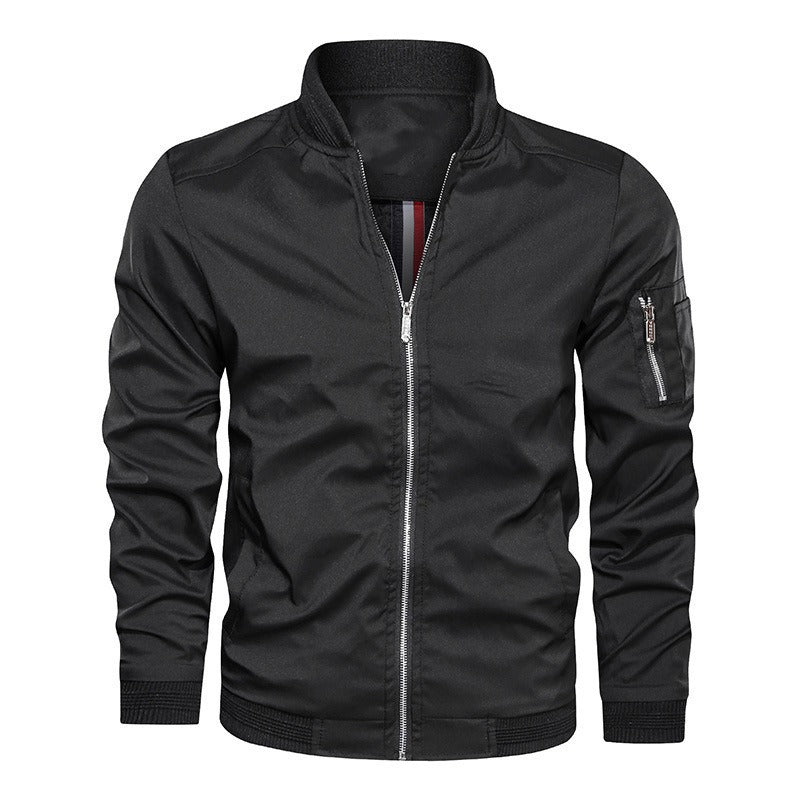 Veste pour homme | Blouson aviateur léger avec fermeture éclair et poches
