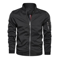 Men's Jacket | Lightweight Bomber Jacket with Zip and Pockets