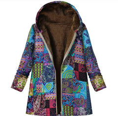 Kryztal | Boho Coat with Sherpa Lining