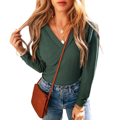 Livia | Ribbed wrap blouse