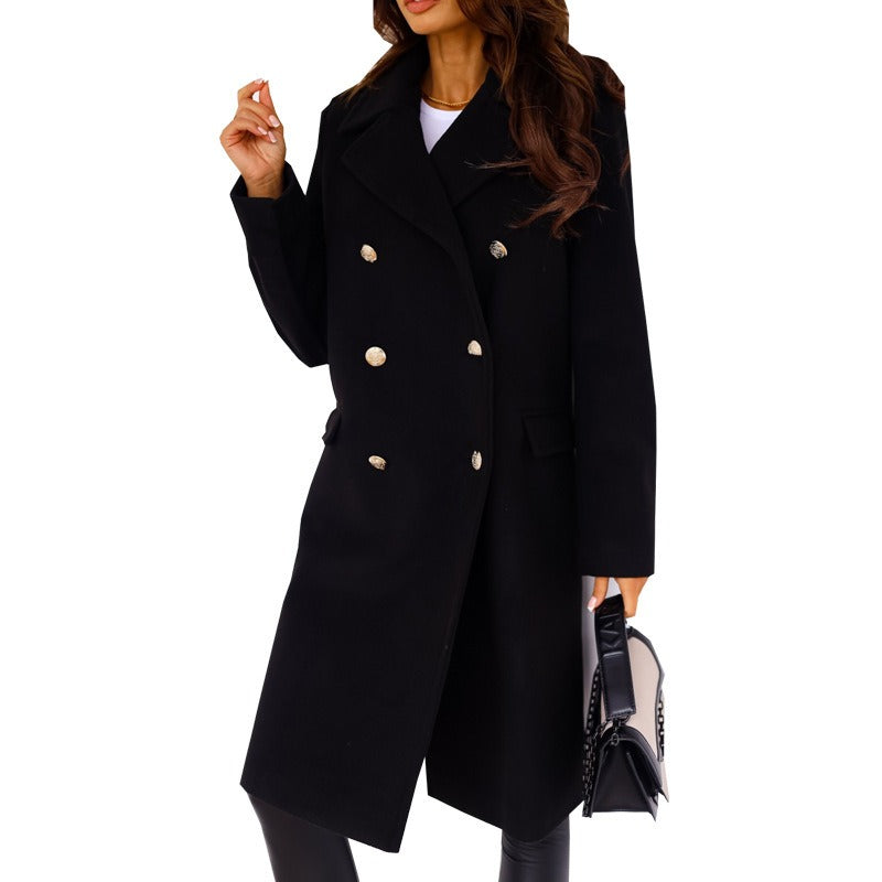 Gabriela | Manteau croisé avec grands boutons