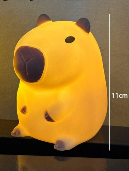 CapybaraGlow | Veilleuse en silicone réglable pour une ambiance relaxante