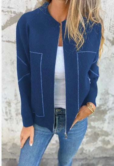 Hannah | Blouse Moderne à Fermeture Éclair Blazer