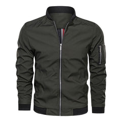 Men's Zipper Bomber Jacket | Winter