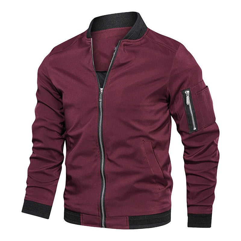 Men's Zipper Bomber Jacket | Winter