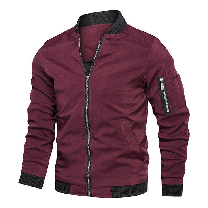 Men's Zipper Bomber Jacket | Winter
