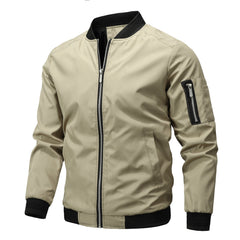 Men's Zipper Bomber Jacket | Winter