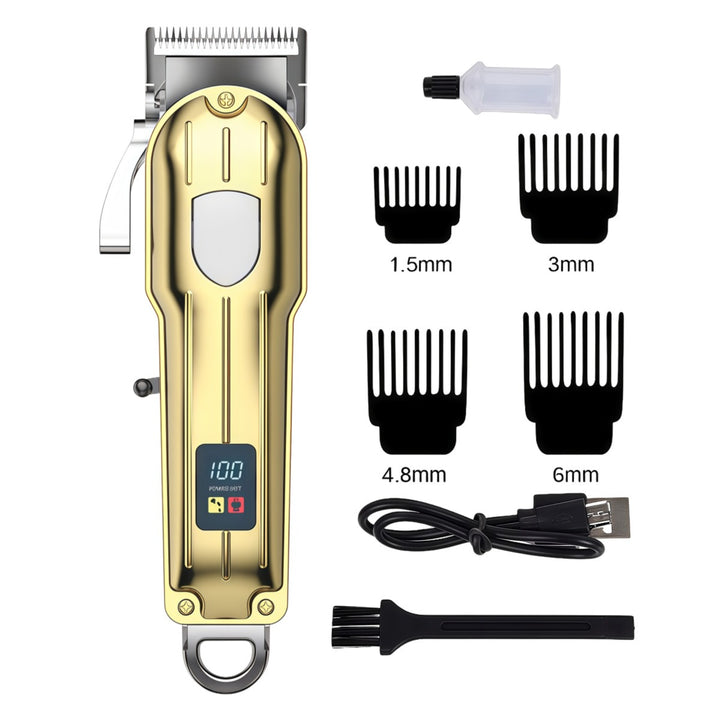 Tondeuse professionnelle pour chien, rechargeable en métal