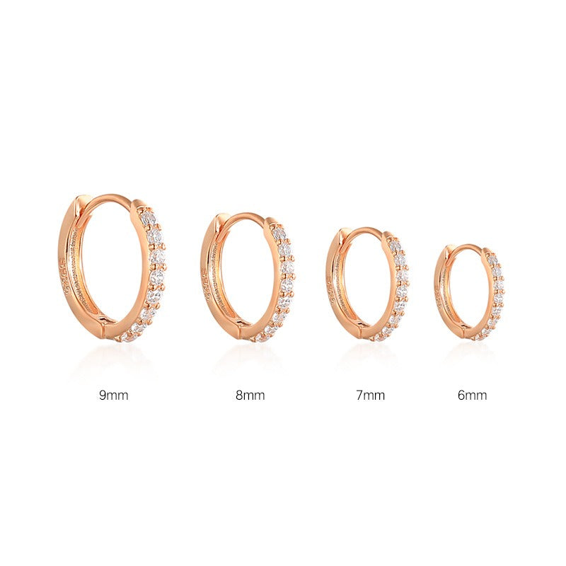 Boucles d'oreilles élégantes en or avec pierres étincelantes – Parfaites pour toute occasion