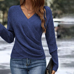 Kalina | Sweater with a wrap neckline