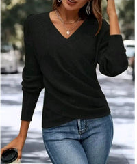 Kalina | Sweater with a wrap neckline