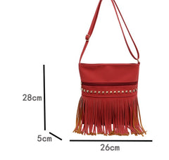 Women's Vintage Fringed Shoulder Bag Retro Bohemian Style
