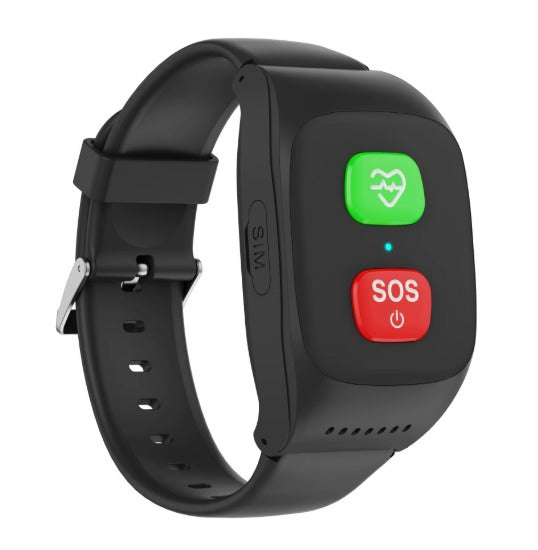 Montre intelligente 4G GPS pour seniors avec fonction SOS, surveillance de la santé et appel indépendant – Tracker de fitness étanche