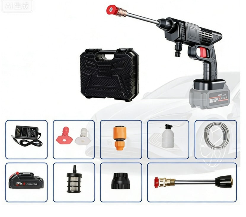 Pistolet pulvérisateur haute pression sans fil et portable