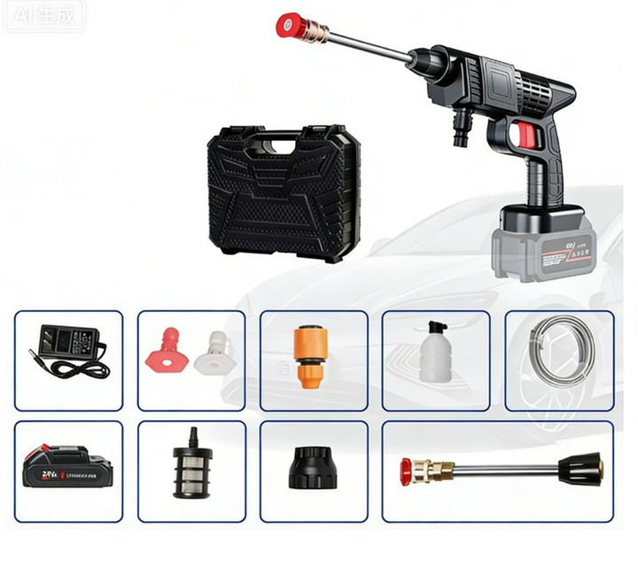 Pistolet pulvérisateur haute pression sans fil et portable