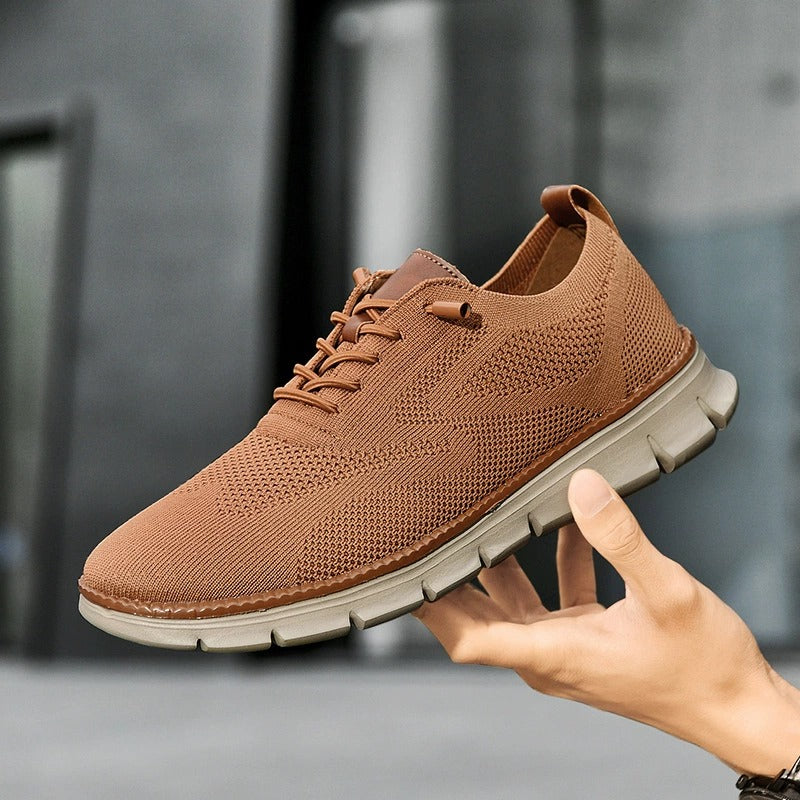 Men's Lightweight Walking Sneakers Comfortable Knit Blend