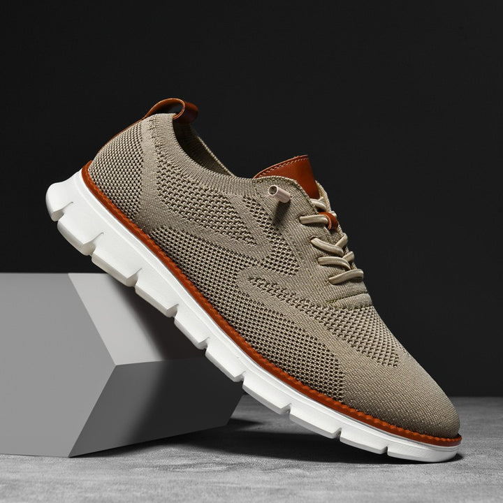 Men's Lightweight Walking Sneakers Comfortable Knit Blend