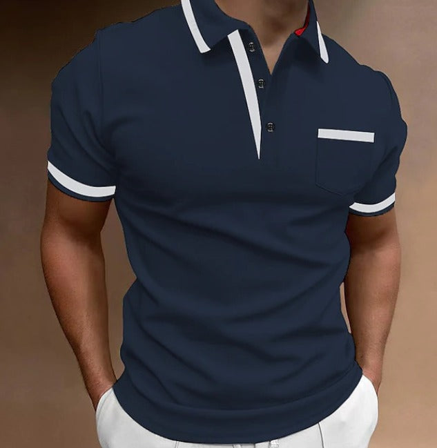 Men's Polo Shirt - Stylish Long Sleeve Polo for Versatile Occasions, Perfect for Work and Leisure